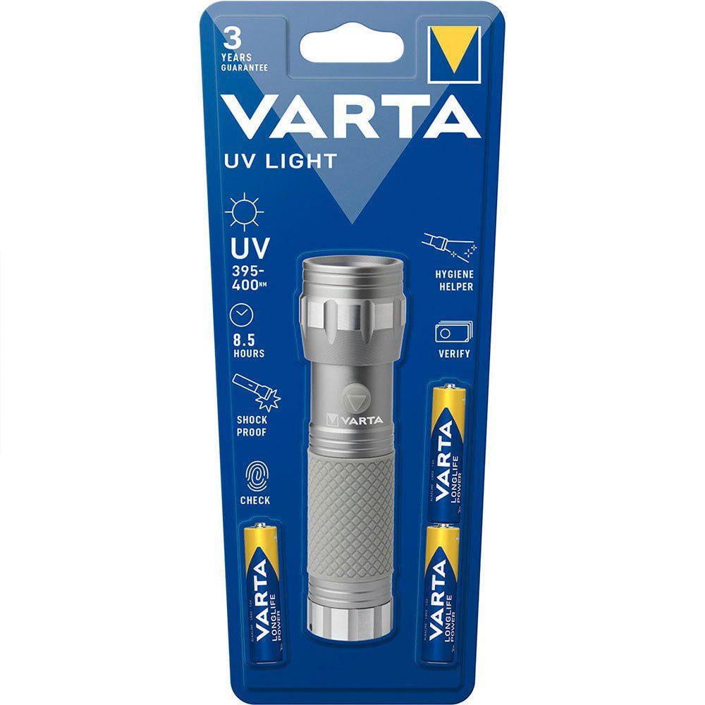 Фонарик ультрафиолетовый Varta 14UV Leds UV 395-400nm 118х33мм (15638) - фото 2