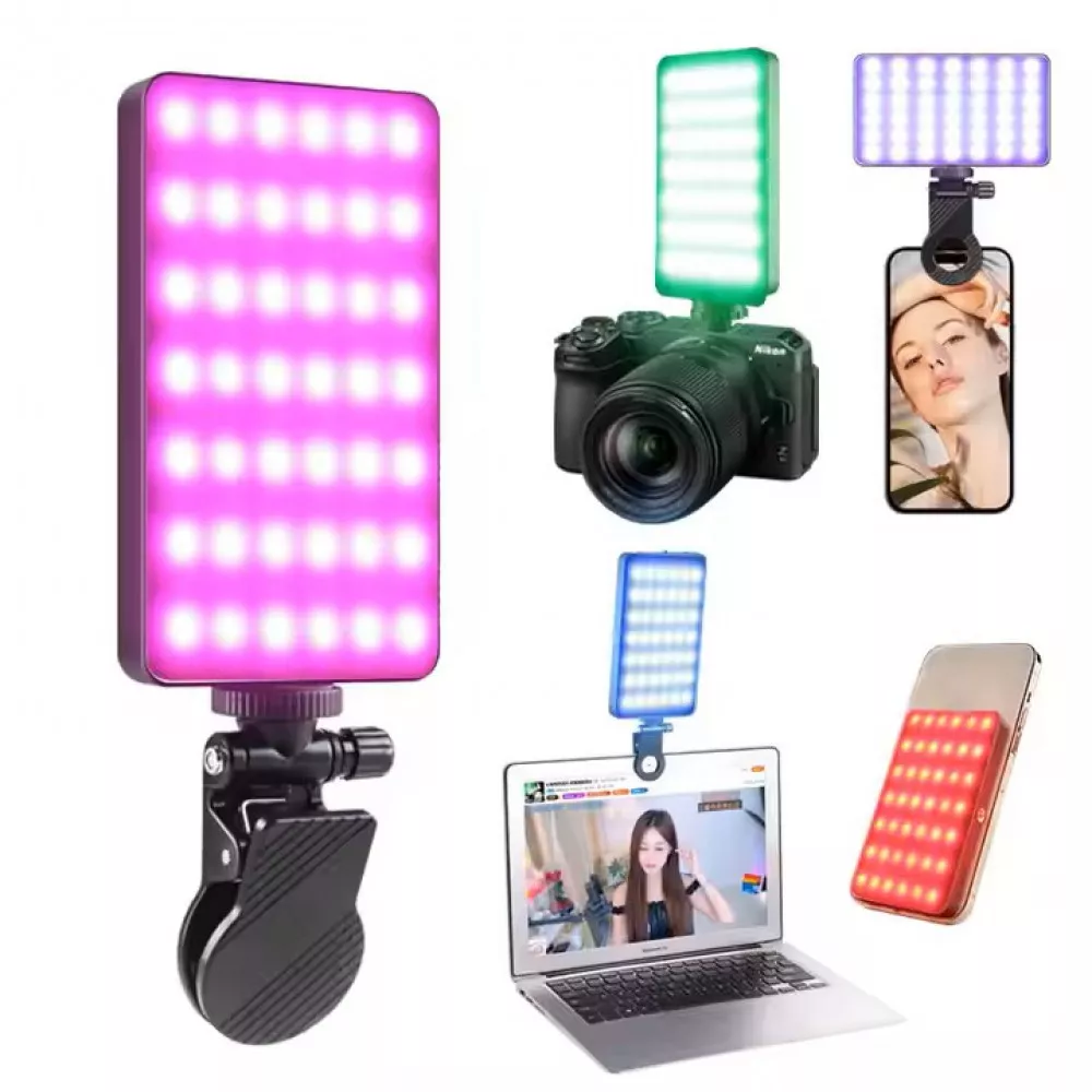 Свет накамерный M20 RGB 114 LED 22 эффекта 3000 mAh (782954) - фото 5