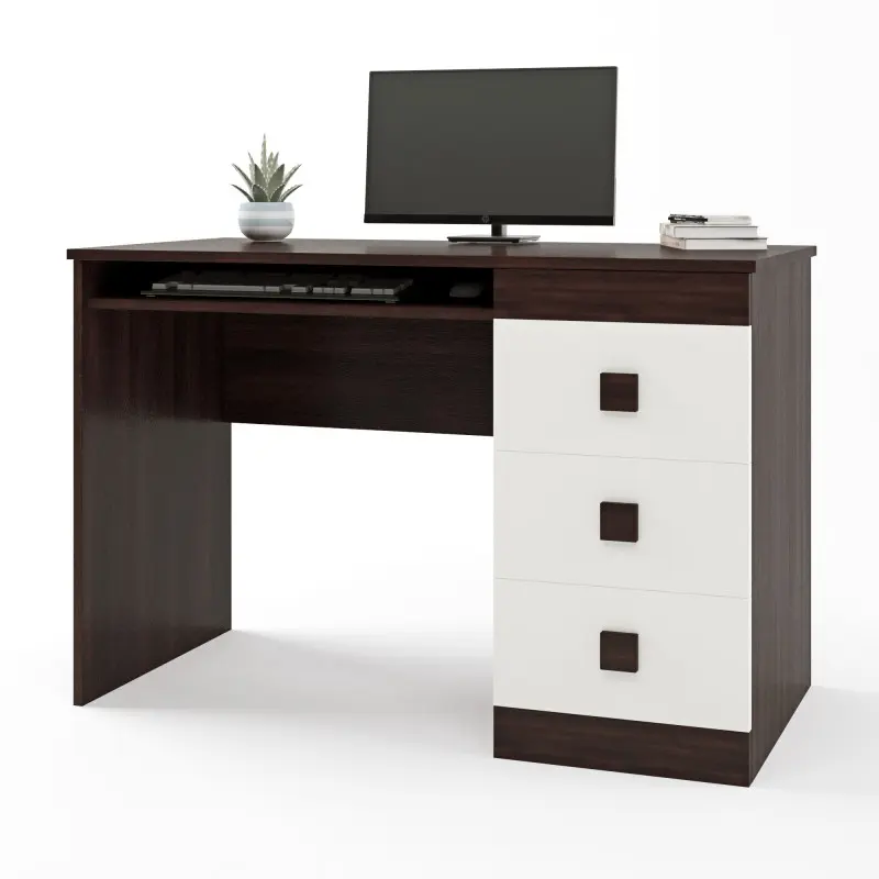 Письменный стол Соната Венге темный/Белый (26760680)