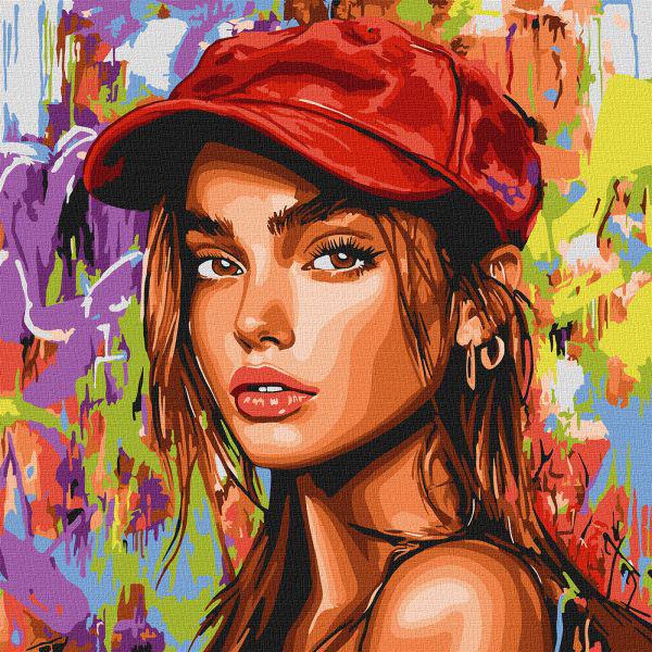 Картина по номерам Ideyka Современная Красная Шапочка 40x40 см (Id-KHO8600)