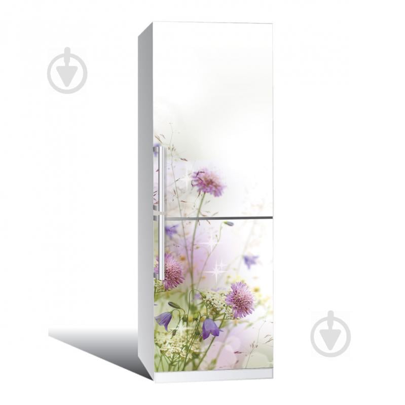 Наклейка на холодильник Zatarga Полевые цветы 650х2000 мм Белый (Z180109)