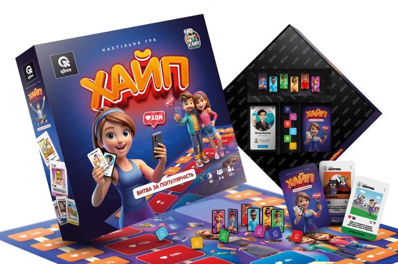 Настільна гра qbee ХАЙП Битва за популярність 31x31x5,5 см QB701-007 (MTT-188065)