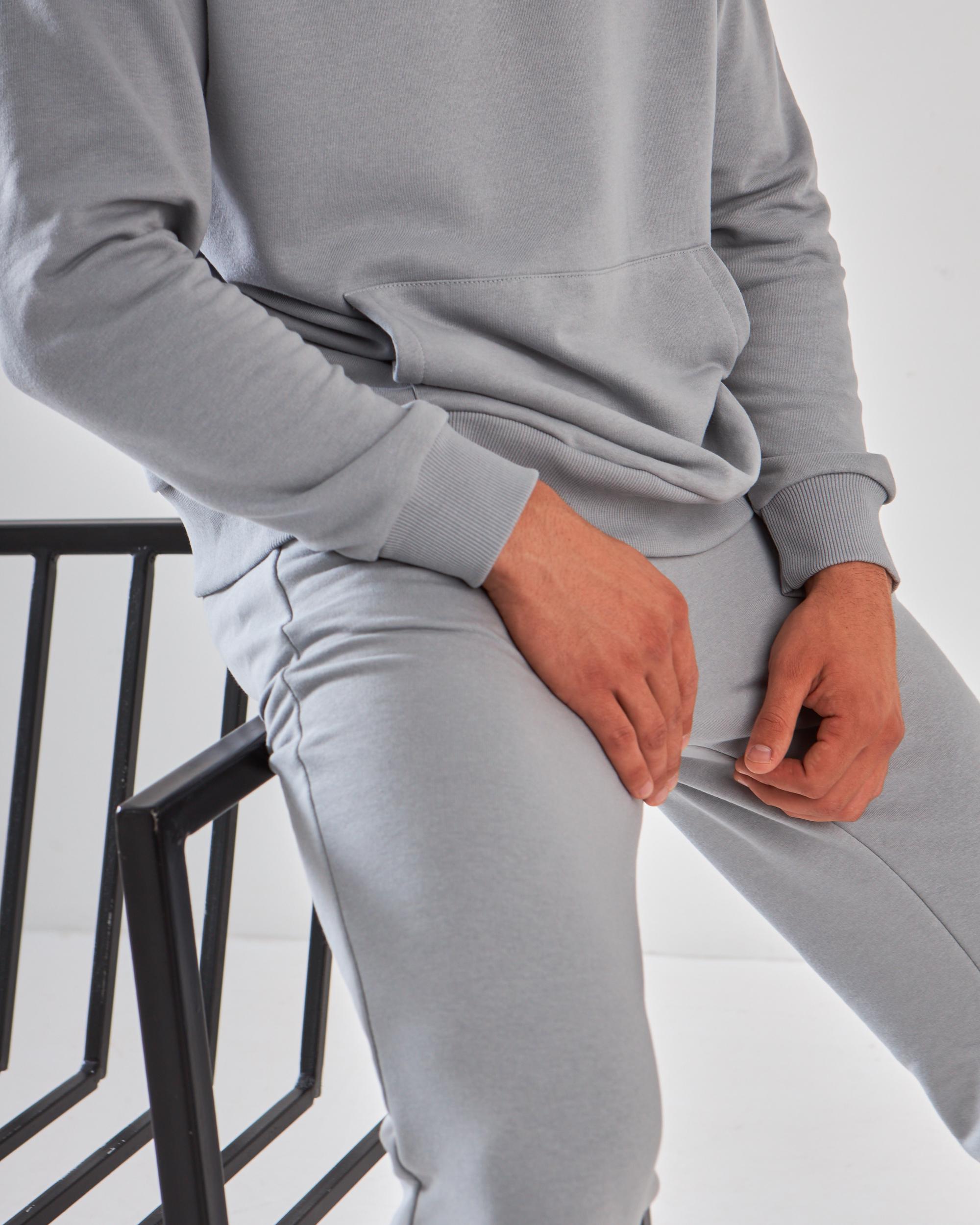 Костюм спортивный демосезонный р. 46 Светло-серый (13889096) - фото 8