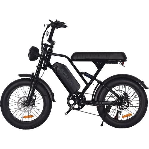 Велосипед с электродвигателем Spark TORN 48V/1200W/20 Ah Li-On 20" Черный (000252510)