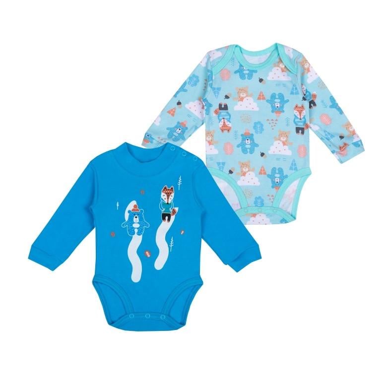 Комплект-боди детский для малышки GABBI BD-24-17 68 см 2 шт. Синий/Светло-голубой (14194) Комплект-боди детский для малышки GABBI BD-24-17 68 см 2 шт. Синий/Светло-голубой (14194)