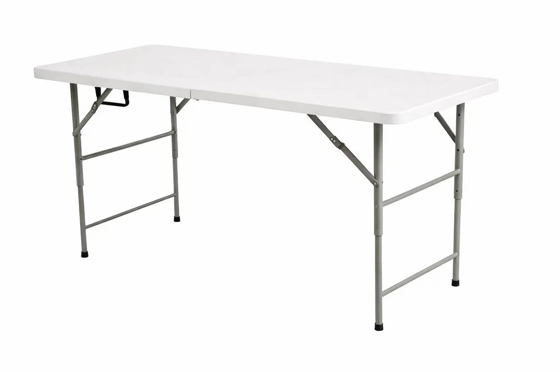Стіл складний пластиковий 120x60x100 см стільниця (33137459)