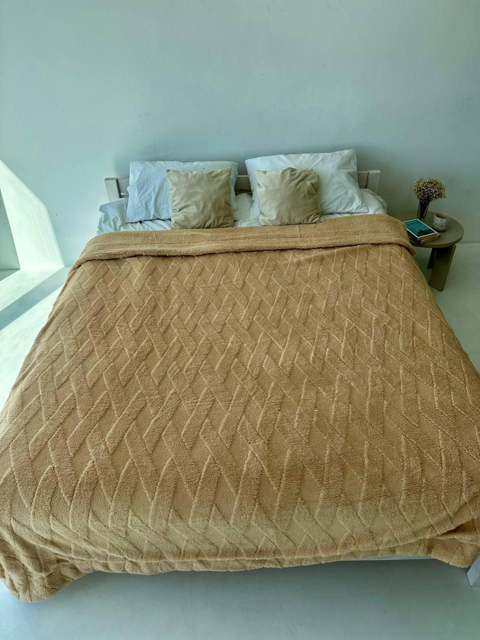 Покривало подвійне овчина 200х230 см Бежевий (Д-al-ovchina-pled-001-03) - фото 3 Покривало подвійне овчина 200х230 см Бежевий (Д-al-ovchina-pled-001-03) - фото 3