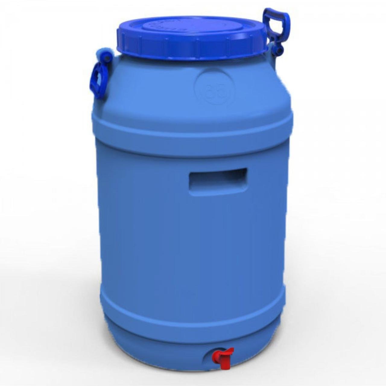 Бидон двухслойный Litolan пищевой с пластиковым краном защита от УФ 65 л (548672)