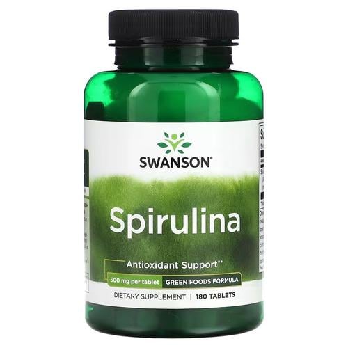 Спирулина Swanson Spirulina 500 мг 180 табл. (SWR010)