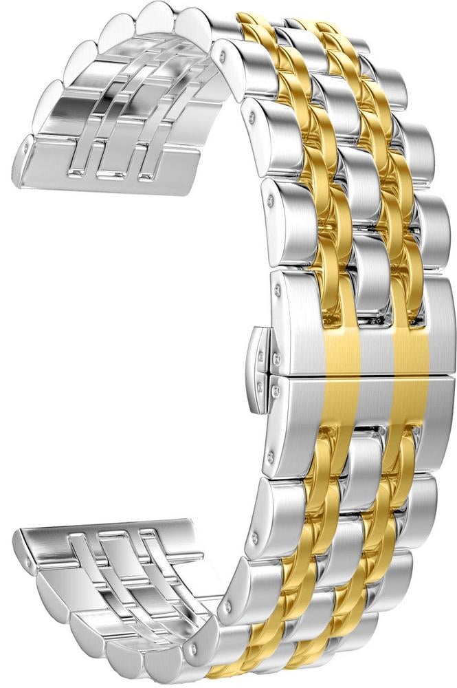 Браслет металлический Spinye Line для Amazfit GTS 4/Mini Silver Gold (29518-67) - фото 2 Браслет металлический Spinye Line для Amazfit GTS 4/Mini Silver Gold (29518-67) - фото 2