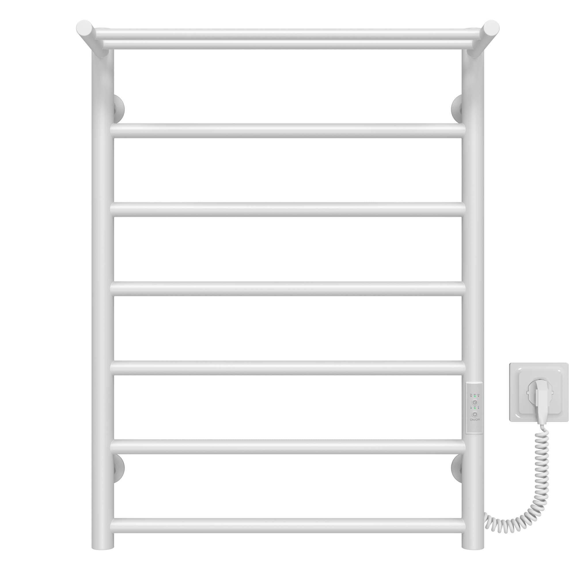 Рушникосушарка електрична Deffi Терма П7 WD03 праве підключення нержавіюча сталь 500x700 мм Білий (C.TE.70.50.7.E.W.R.3)