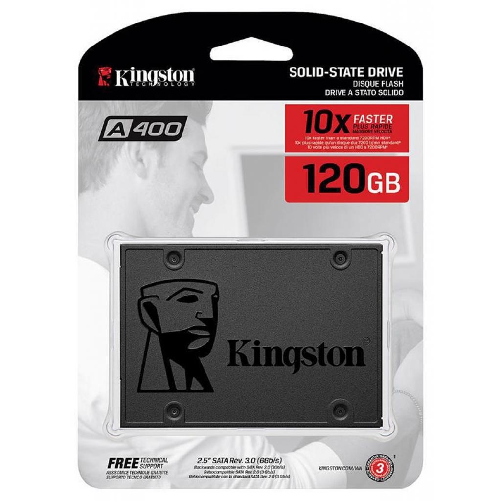 Накопитель твердотельный Kingston A400 2.5" SSD 120 GB (SA400S37/120G)