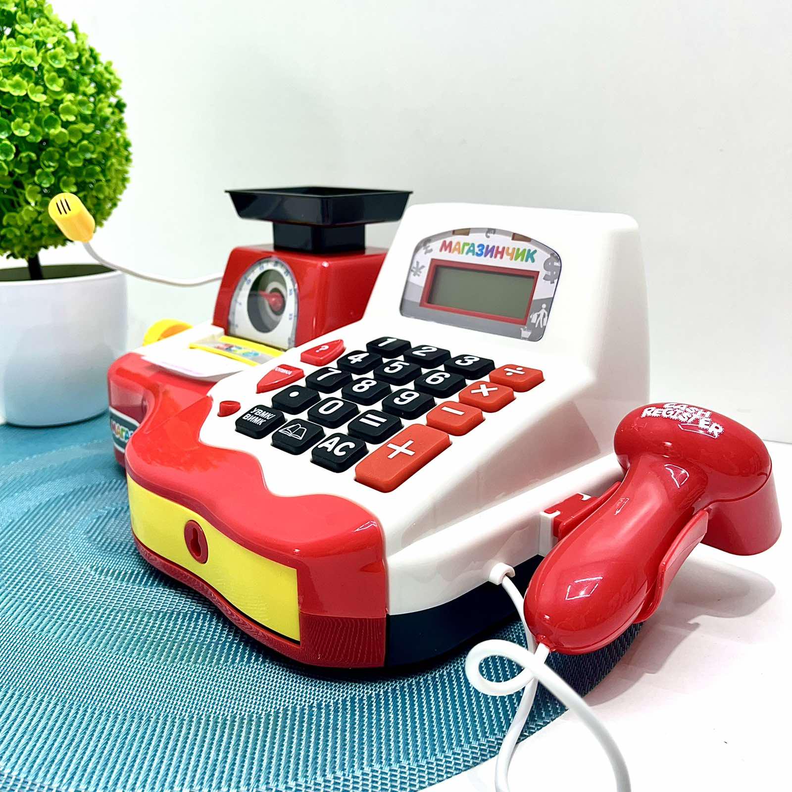 Детский игровой кассовый аппарат Limo Toy с продуктами весами деньгами Красный (7162-1 UA) - фото 4 Детский игровой кассовый аппарат Limo Toy с продуктами весами деньгами Красный (7162-1 UA) - фото 4