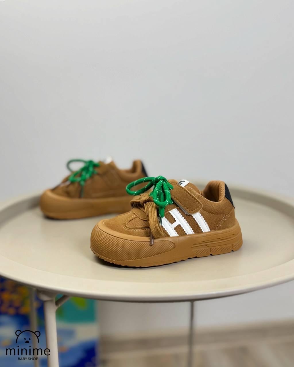 Кроссовки детские 1470 р. 27 Коричневый (24178364)