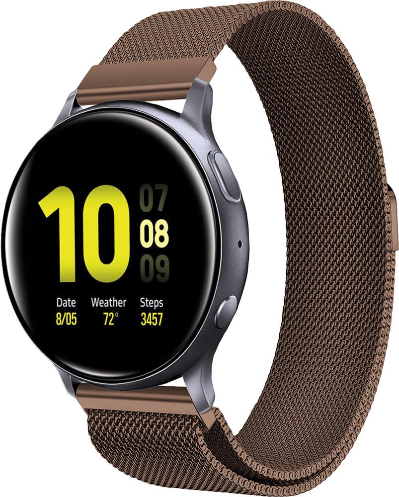 Ремешок Миланская петля Milano Galaxy Watch Active Brown (19267)