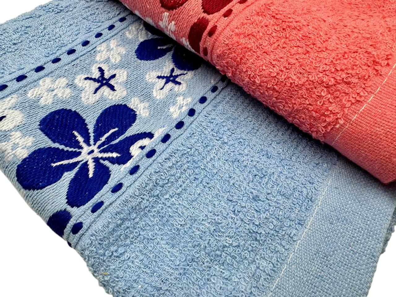 Рушник махровий Квіти 50х100 см 2 шт. (00833/50x100/d2/WP) - фото 2