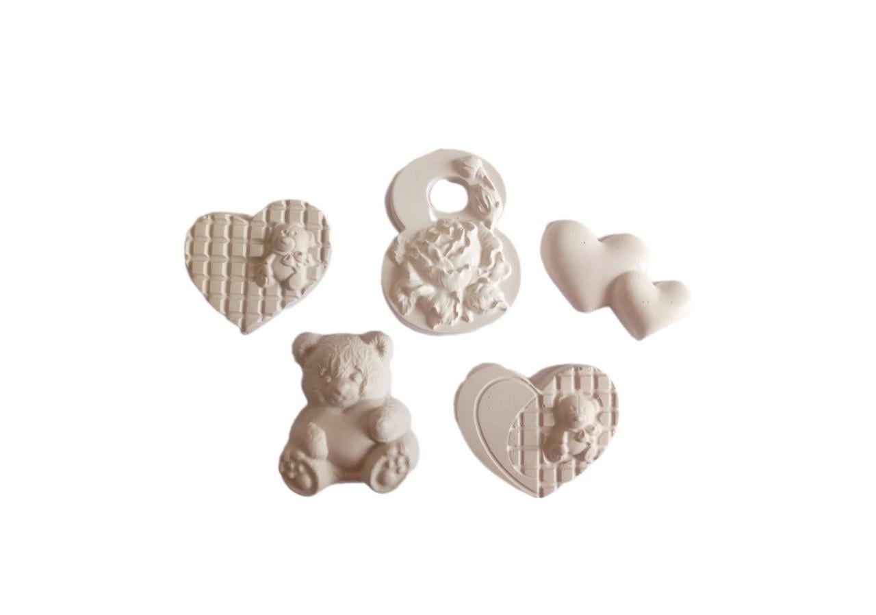 Фігурки для розмальовки 3D PandClub Святкові 5 шт. (PRN100)