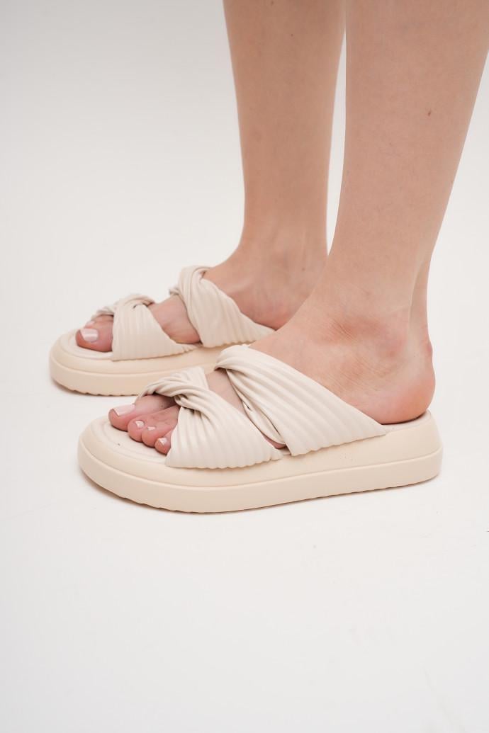 Шлепанцы женские Soprano р. 38 Бежевый (167419)