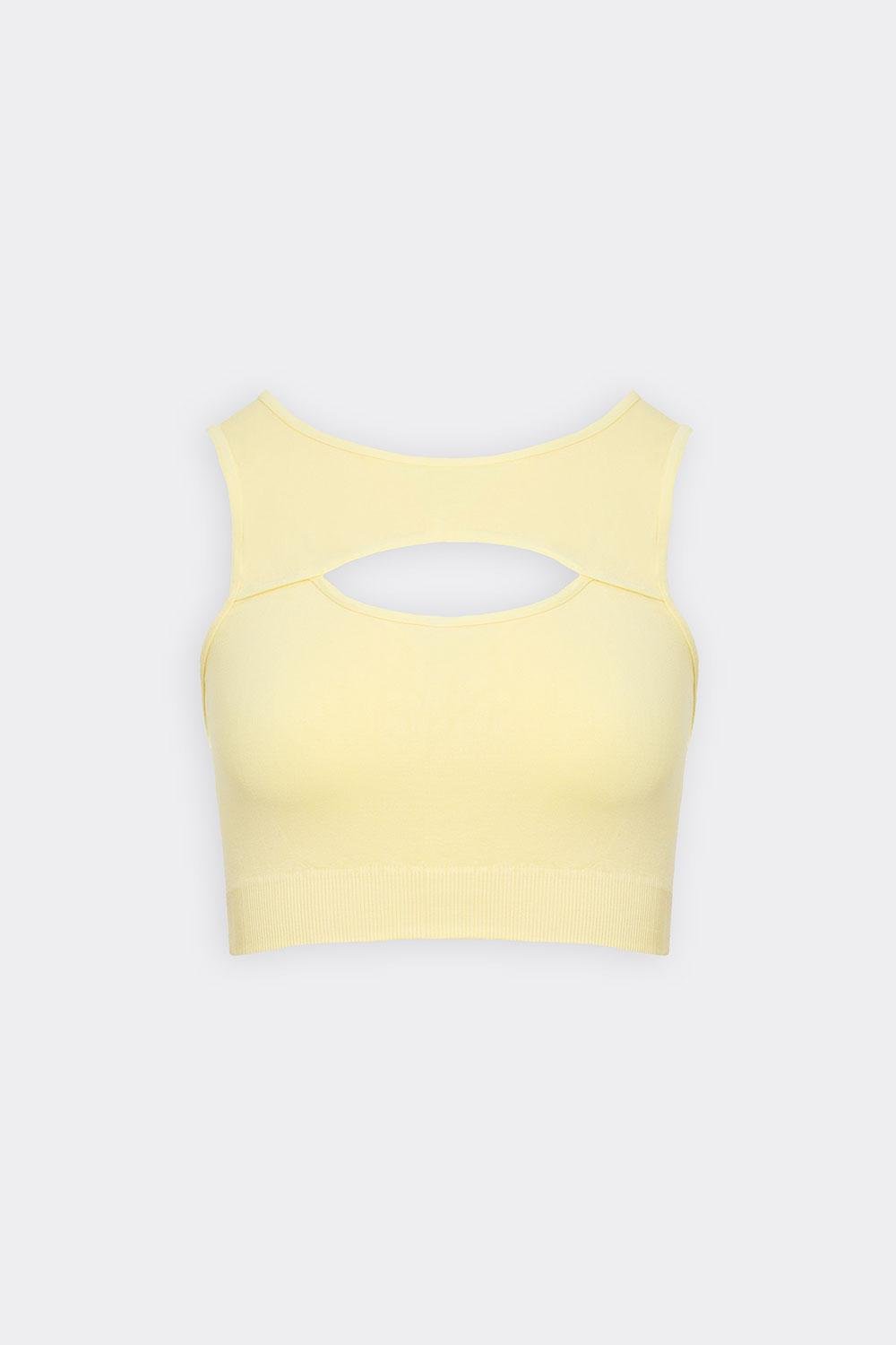 Топ женский бесшовный Giulia FLEX TOP ENERGY S/M Yellow-lemon grass