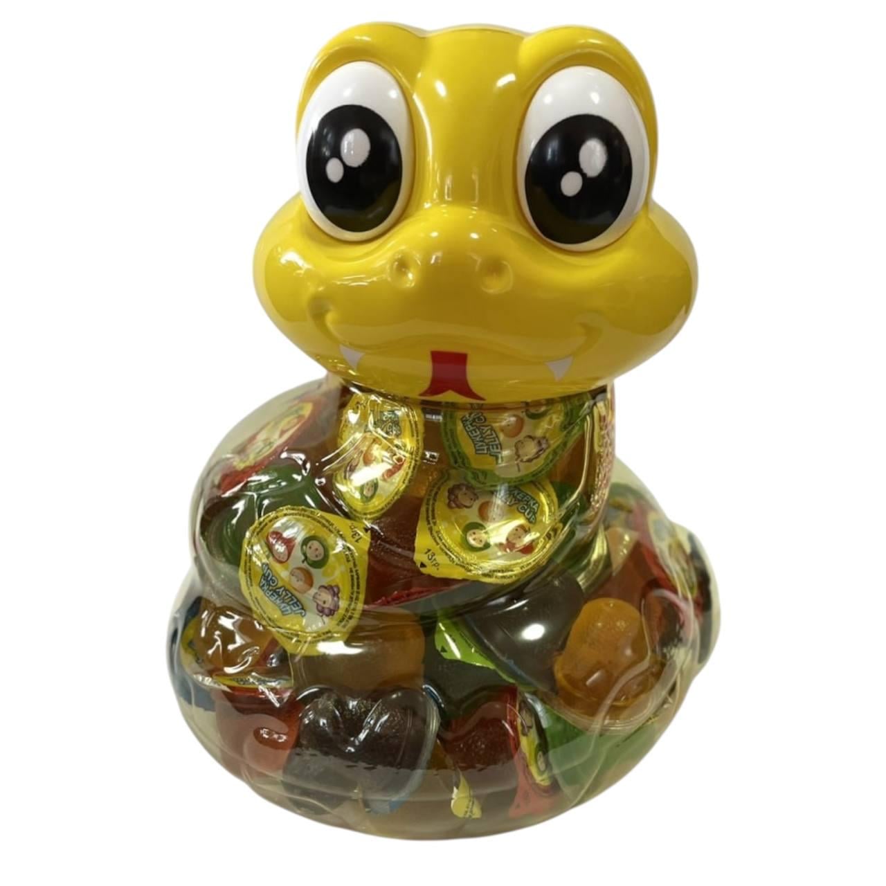 Желе фруктовое в банке-копилка Fruit Jelly Змея 100 шт. Желтый (00000006543)