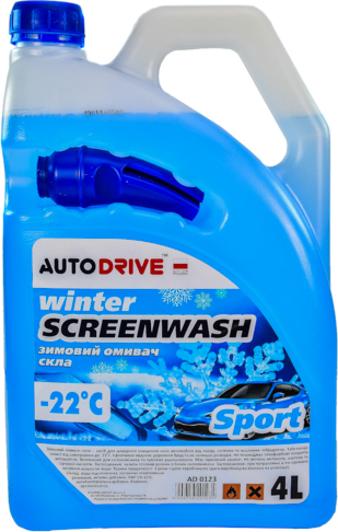 Омыватель стекла зимний Auto Drive Winter Screenwash Sport -22 °C 4 л (AD0123)