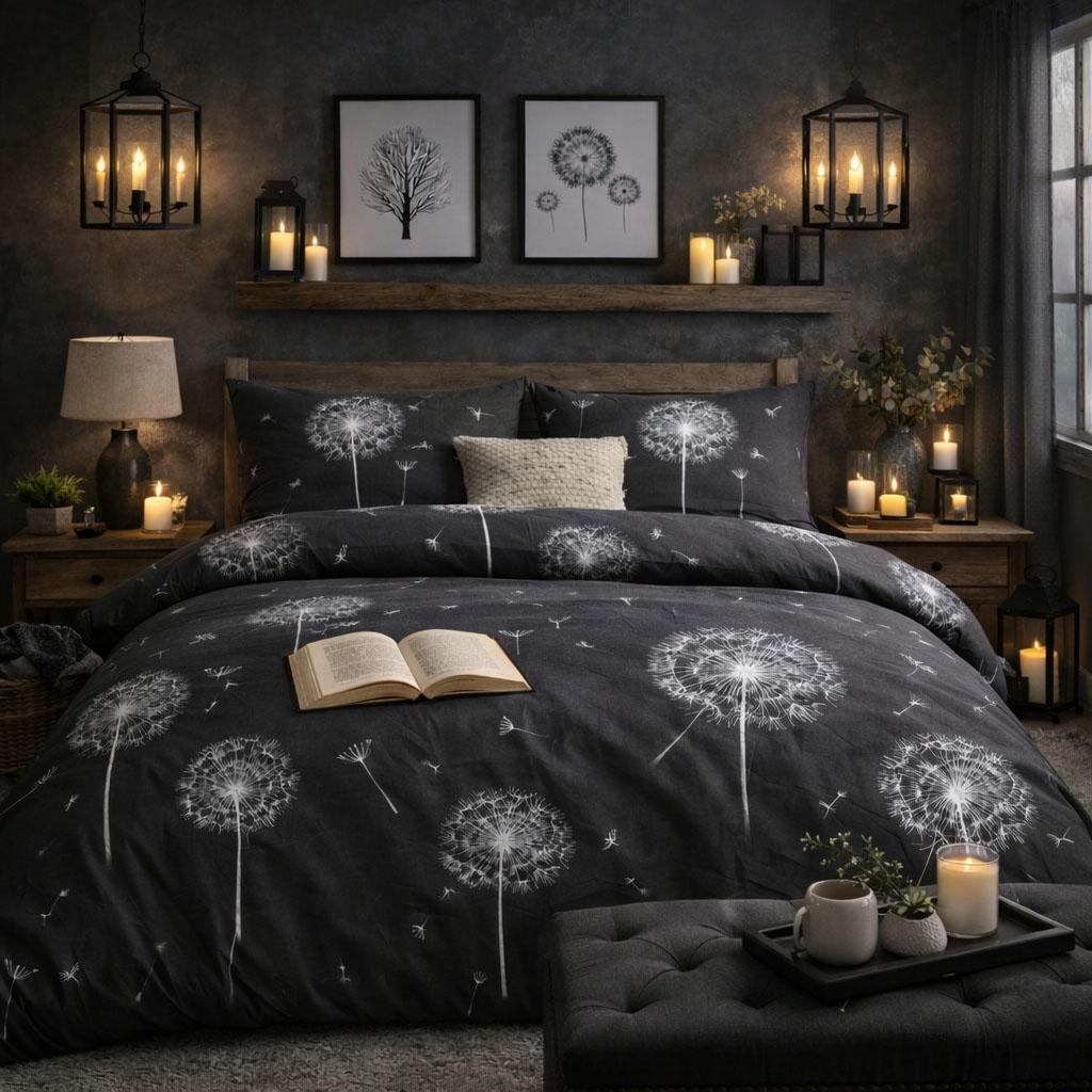 Комплект постільної білизни полуторний Еней-Плюс З0124 Сірий(164695)