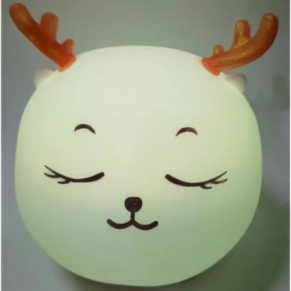 Ночник в виде оленя с сенсорным датчиком Cute Deer Silicone Night Light (1010688-White) - фото 6