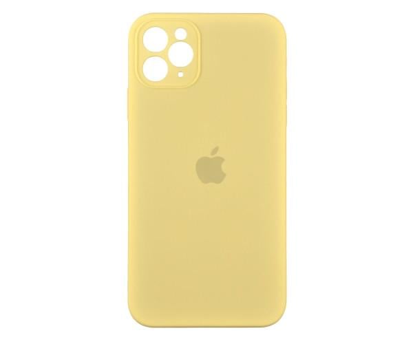 Чехол-накладка Silicone Case Square Full Camera для Apple iPhone 11 Pro Max 60, Crem yellow