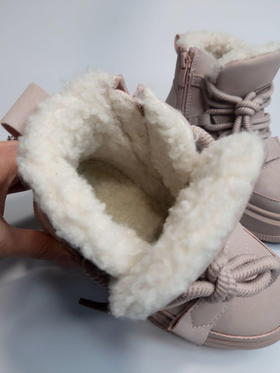 Черевики дитячі зимові Clibee для дівчинки р. 32 21 см Рожевий (597 HB pink) - фото 5