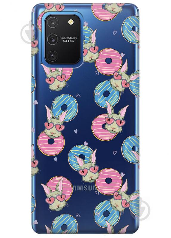 Прозрачный силиконовый чехол iSwag для Samsung Galaxy S10 Lite с рисунком - Зайчики (KS3430) Прозрачный силиконовый чехол iSwag для Samsung Galaxy S10 Lite с рисунком - Зайчики (KS3430)