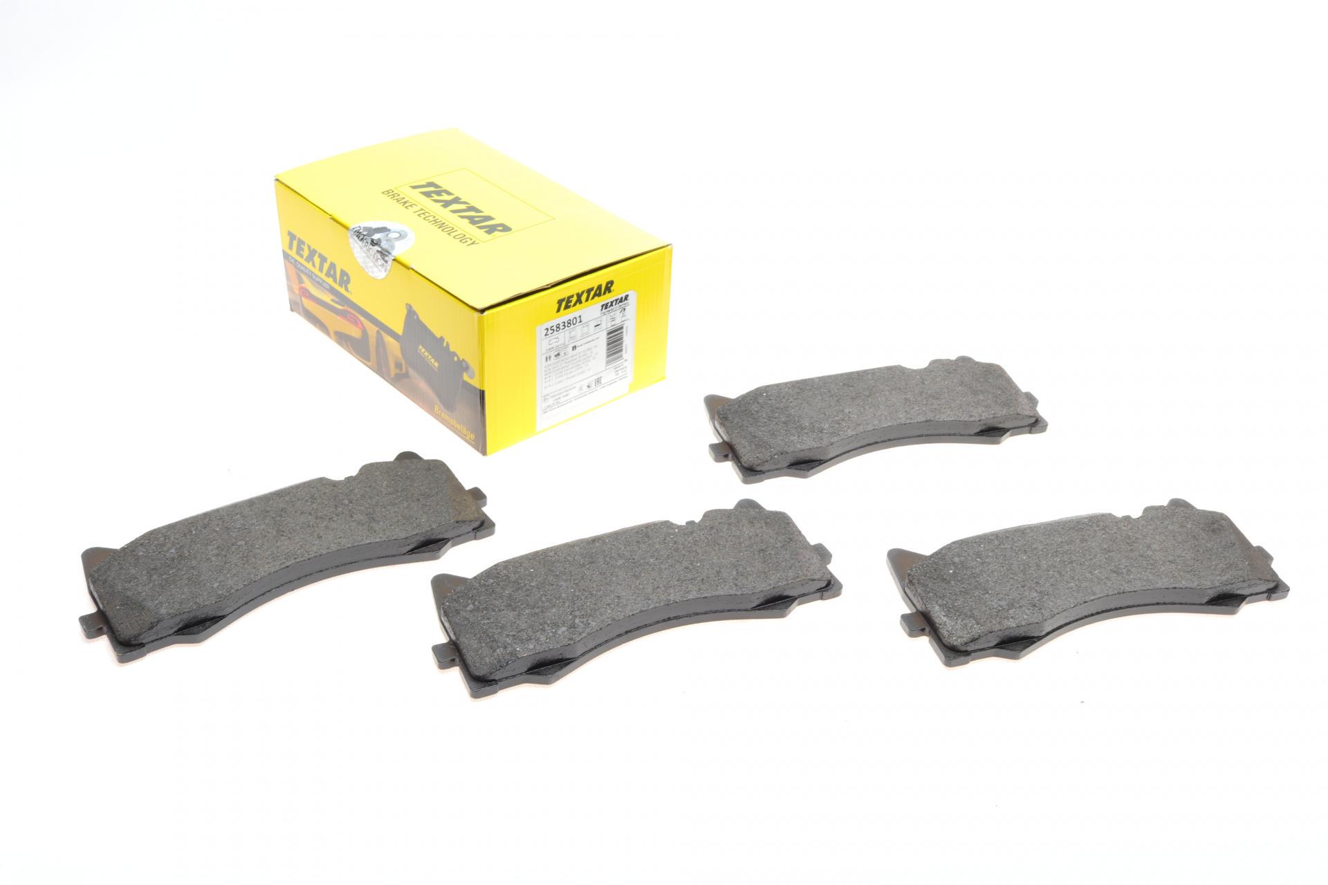 Колодки тормозные передние TEXTAR MB C-class W205 C63 AMG 14- Akebono Q+ (2583801 TEXTAR)
