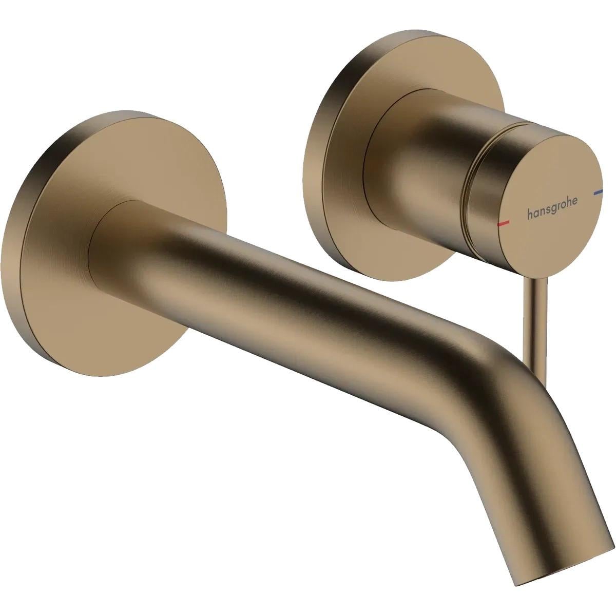 Смеситель для раковины Hansgrohe Tecturis S однорычажный Бронзовый матовый (73350140)