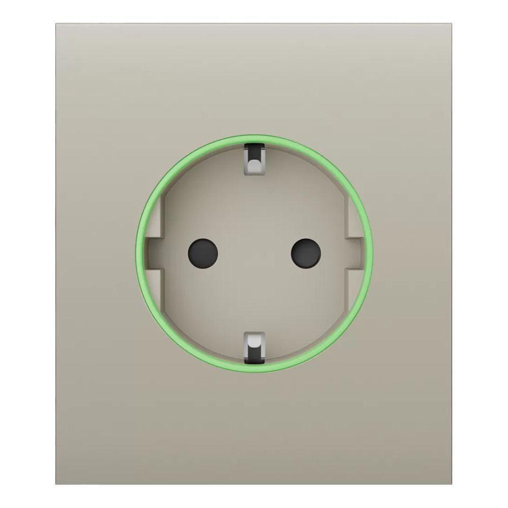 Фронтальная панель Ajax CenterCover ASP для умной розетки type F 55 Ivory (26-00357)