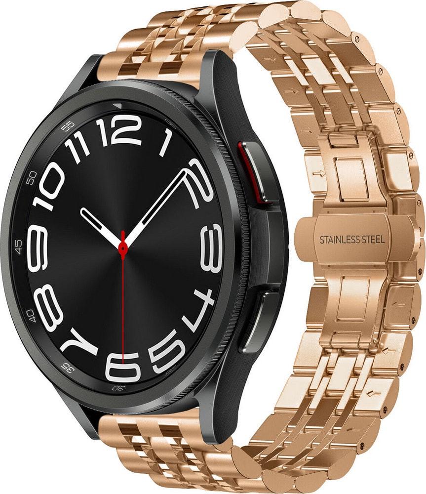 Браслет металлический Spinye для Galaxy Watch 6 Classic 43 мм Rose Gold (37648-27)