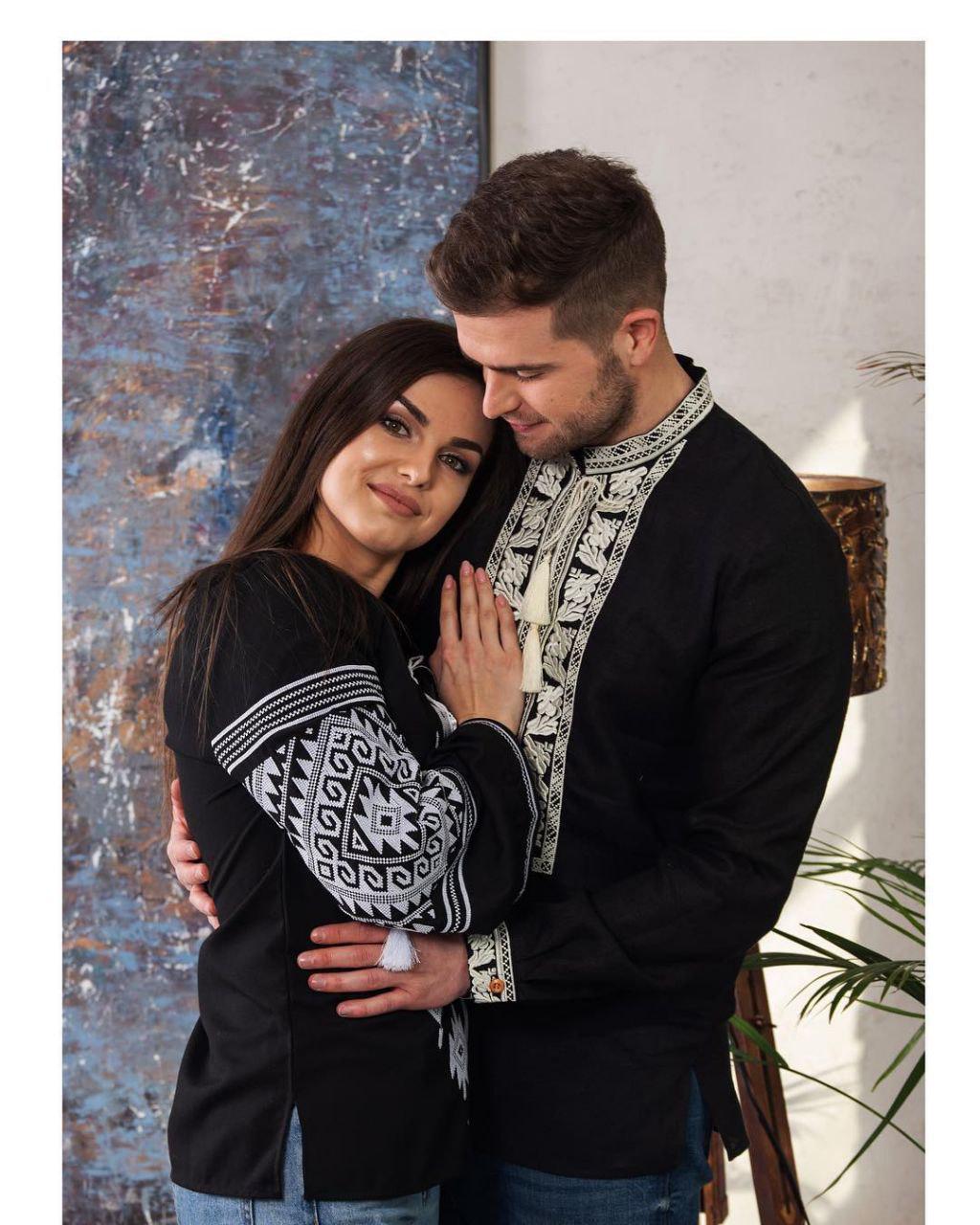 Вышиванка мужская р. 56 Чорный (514) - фото 4