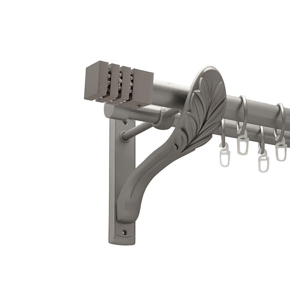 Карниз Orvit Ацтека двухрядный гладкий 25/19 мм 200 см Сатин (00-00011264)