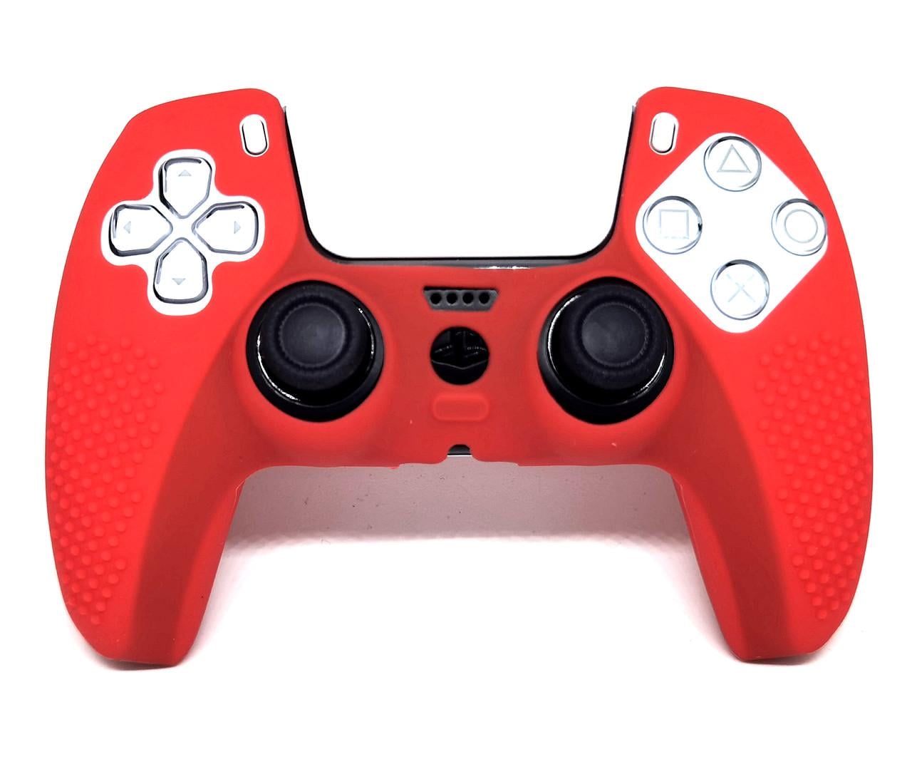 Силиконовый чехол однотонный R-Q 2 для геймпада dualsense PS5 Красный Силиконовый чехол однотонный R-Q 2 для геймпада dualsense PS5 Красный