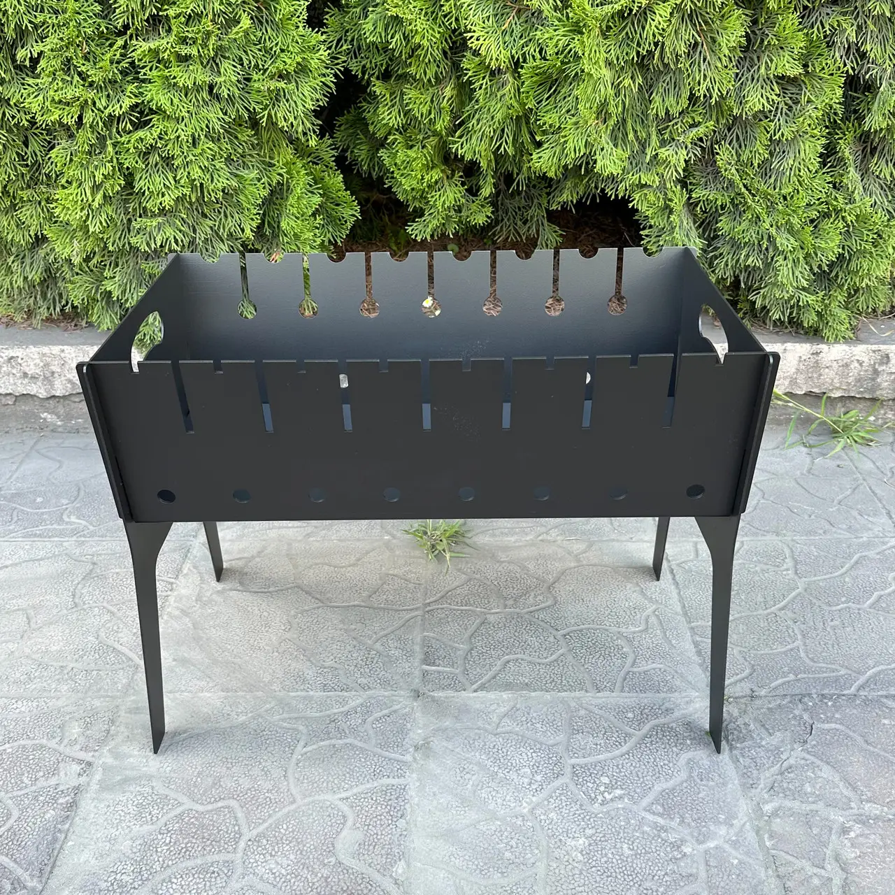 Мангал похідний дворівневий розкладний на 8 шампурів 3 мм (14-17-МR8-3) - фото 6 Мангал похідний дворівневий розкладний на 8 шампурів 3 мм (14-17-МR8-3) - фото 6