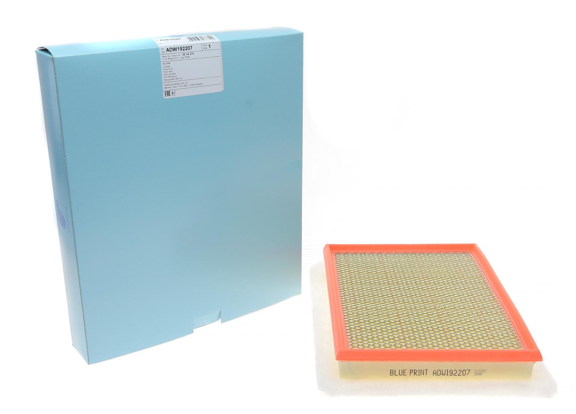 Фильтр воздушный BLUE PRINT для Opel Astra H/Zafira B 1,6 Turbo/1,7/1,9CDTI 04- (ADW192207)