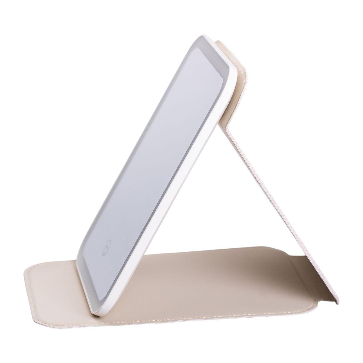 Зеркало с подсветкой настольное складное HP-10-8AP 19,5х13,5 см Белый (A-033800) - фото 3 Зеркало с подсветкой настольное складное HP-10-8AP 19,5х13,5 см Белый (A-033800) - фото 3