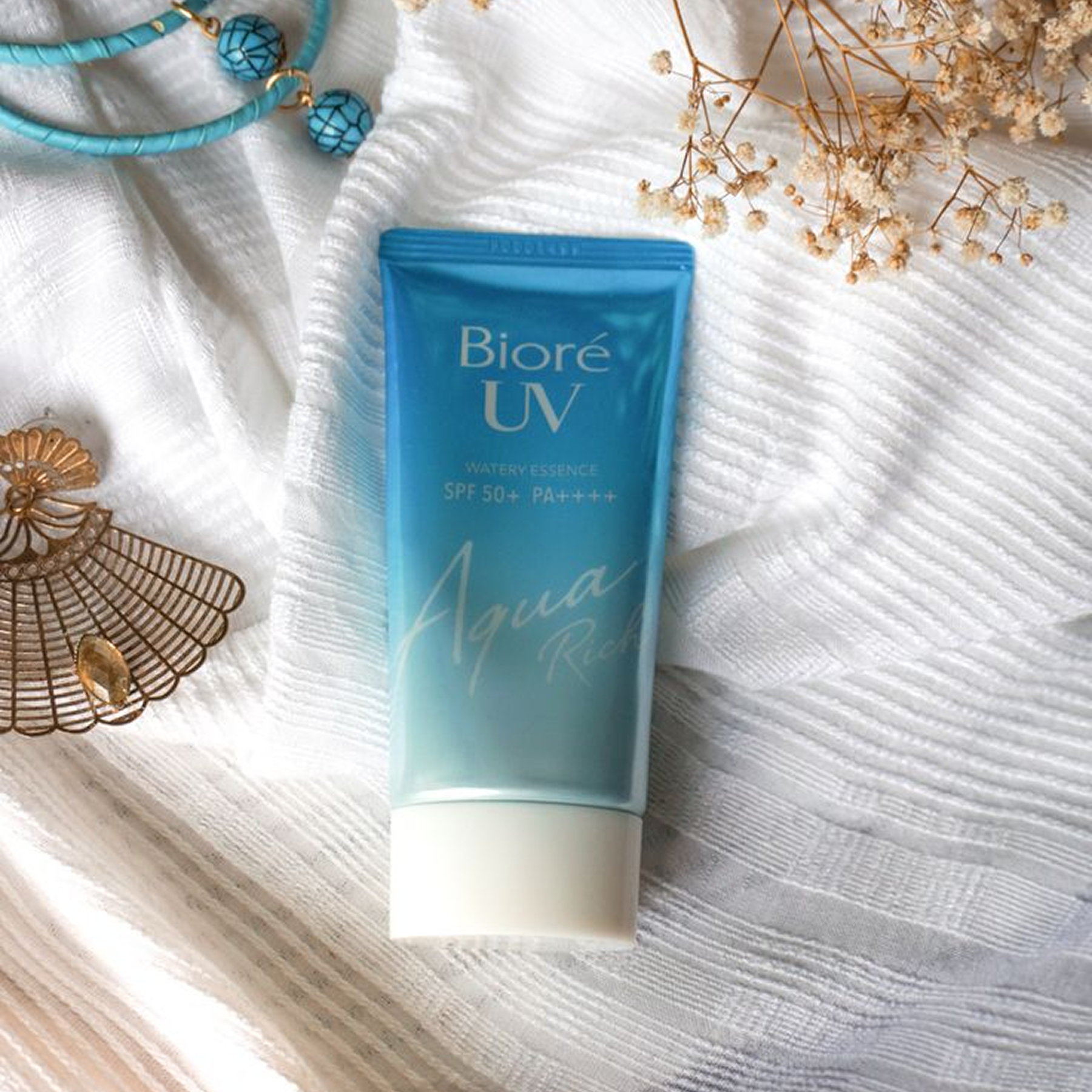 Солнцезащитный крем Biore UV Aqua Rich Watery Essence SPF50+ 50 г - фото 5 Солнцезащитный крем Biore UV Aqua Rich Watery Essence SPF50+ 50 г - фото 5