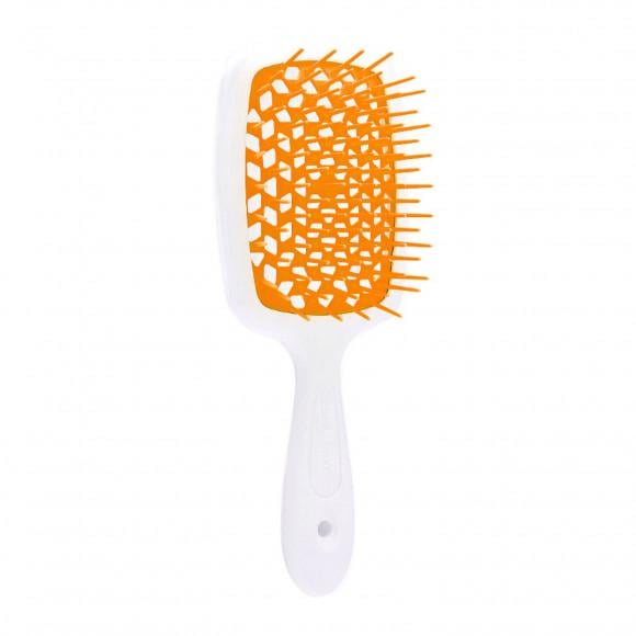 Расческа Janeke Superbrush With Soft Moulded Tips Белый/Оранжевый (1896425368) - фото 1