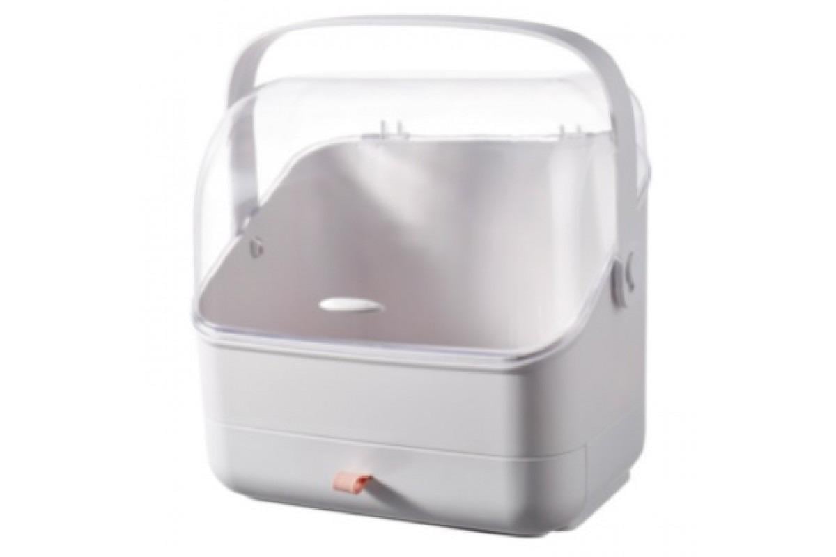 Органайзер для косметики 2 секції з ручкою Білий (W-9)