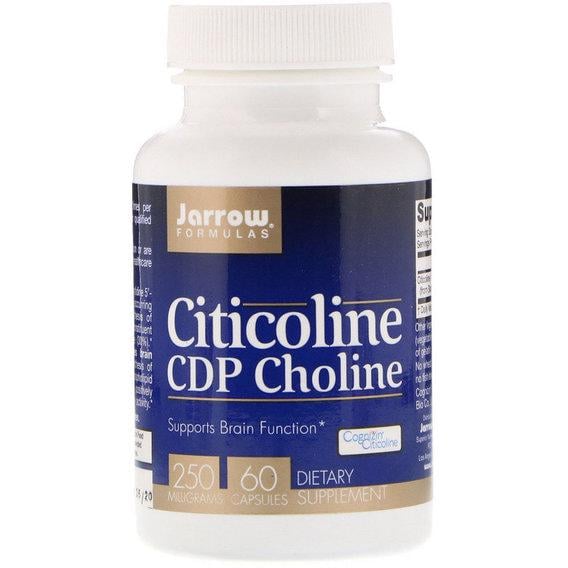 Комплекс для профилактики работы головного мозга Jarrow Formulas Citicoline CDP Choline JRW20012 250 мг 60 капс. (000001799)