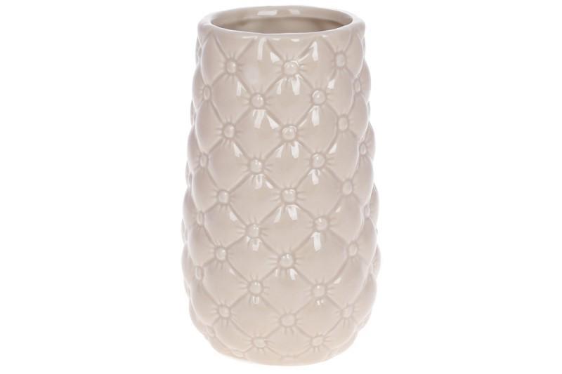 Ваза керамическая BonaDi 733440 17 см Бежевый (100256)