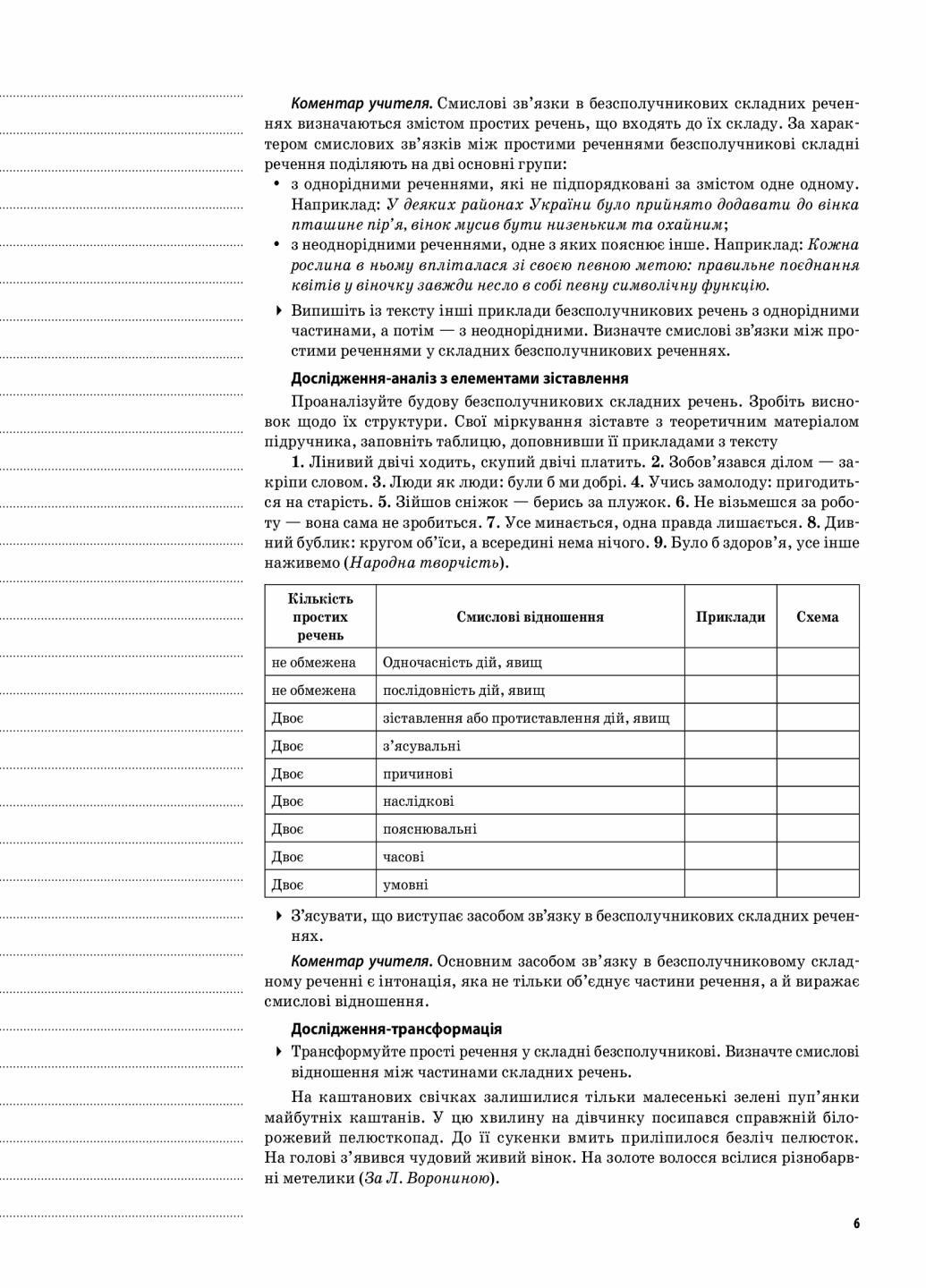 Учебник Мой конспект. Украинский язык. 9 класс. II семестр. УММ037 (9786170031402) - фото 5