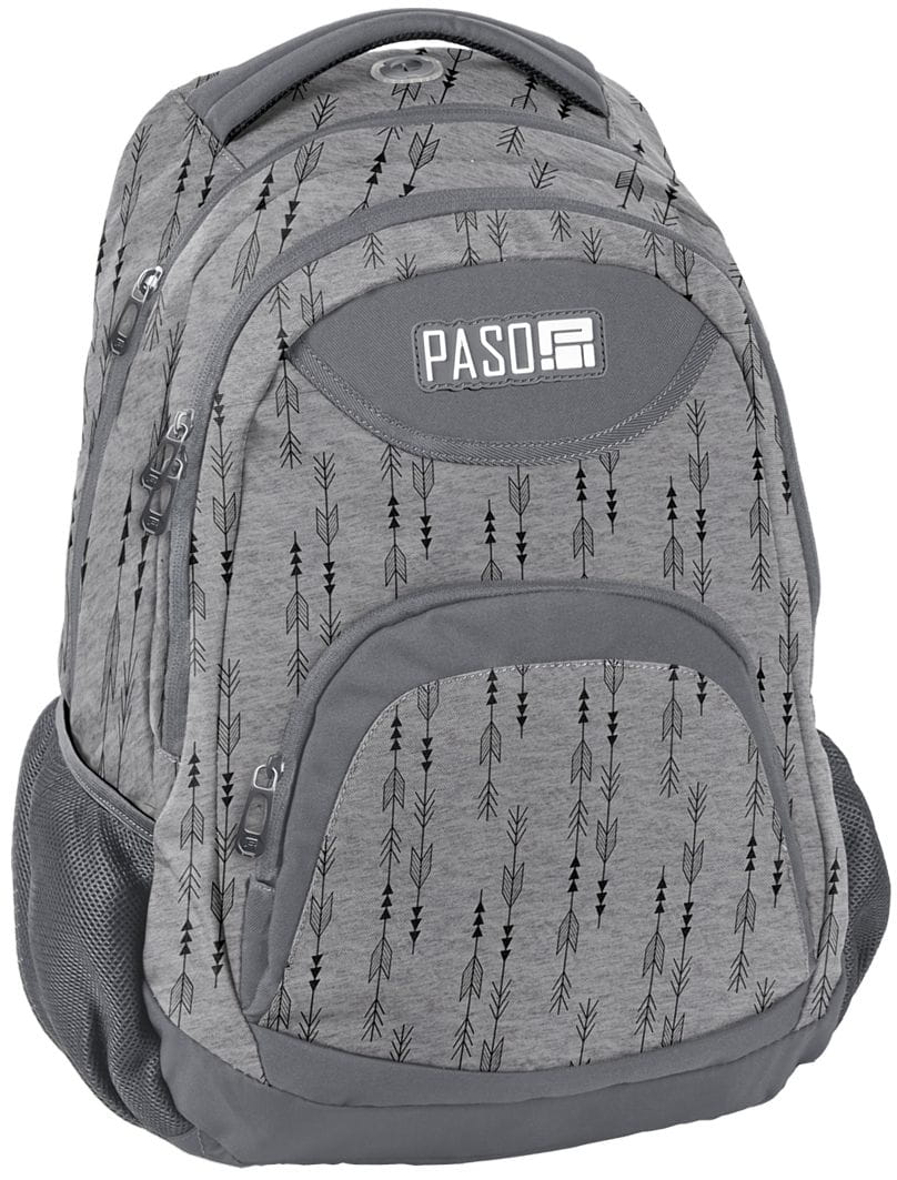 Рюкзак городской PASO молодежный 28 л Серый (18-2708GR)