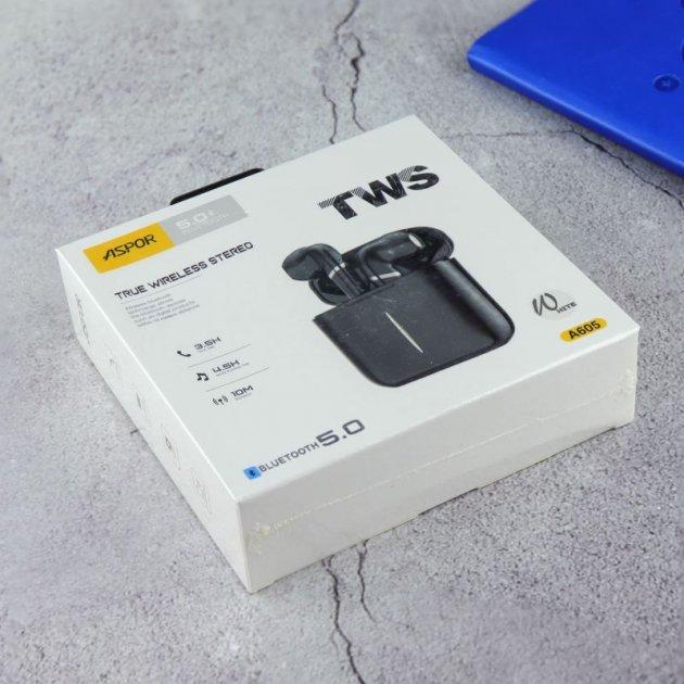 Навушники бездротові Aspor A605 Білий (1858272585) - фото 3 Навушники бездротові Aspor A605 Білий (1858272585) - фото 3