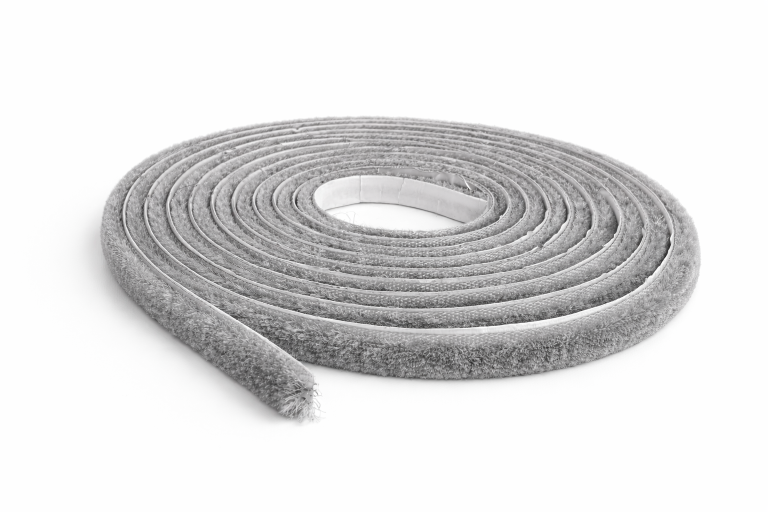 Ущільнювач щіточний самоклеючий Sigma для розсувних систем дверей шафи купе 1 м Сірий (UD1095)