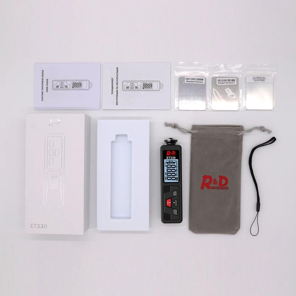 Товщиномір фарби автомобільний R&D ET330 B-red 0-1500 мікрон Fe&NFe (1195785897) - фото 4 Товщиномір фарби автомобільний R&D ET330 B-red 0-1500 мікрон Fe&NFe (1195785897) - фото 4